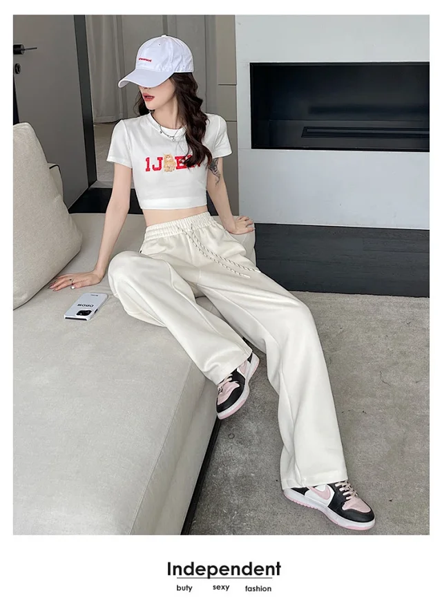 2025 Fall Wide-Leg Pants for Women Detail