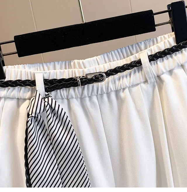 Korean-style Age-defying Wide-leg Casual Pants for Women Detail