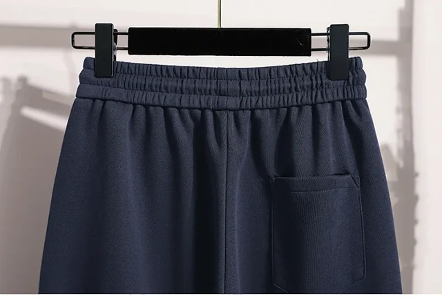 European Style Wide-Leg Sweatpants Detail