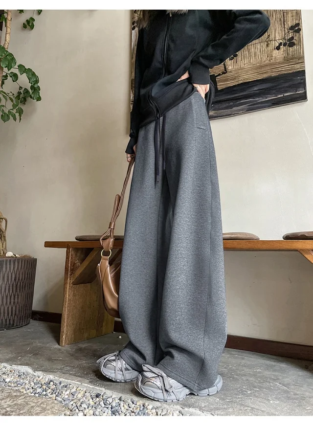 2025 Fall New American Slimming Deconstructed Casual Sweatpants for Women Detail