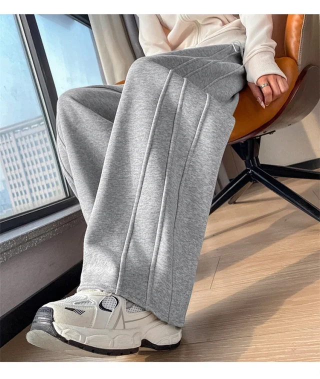 Autumn New High-waist Narrow Banana Pants Detail