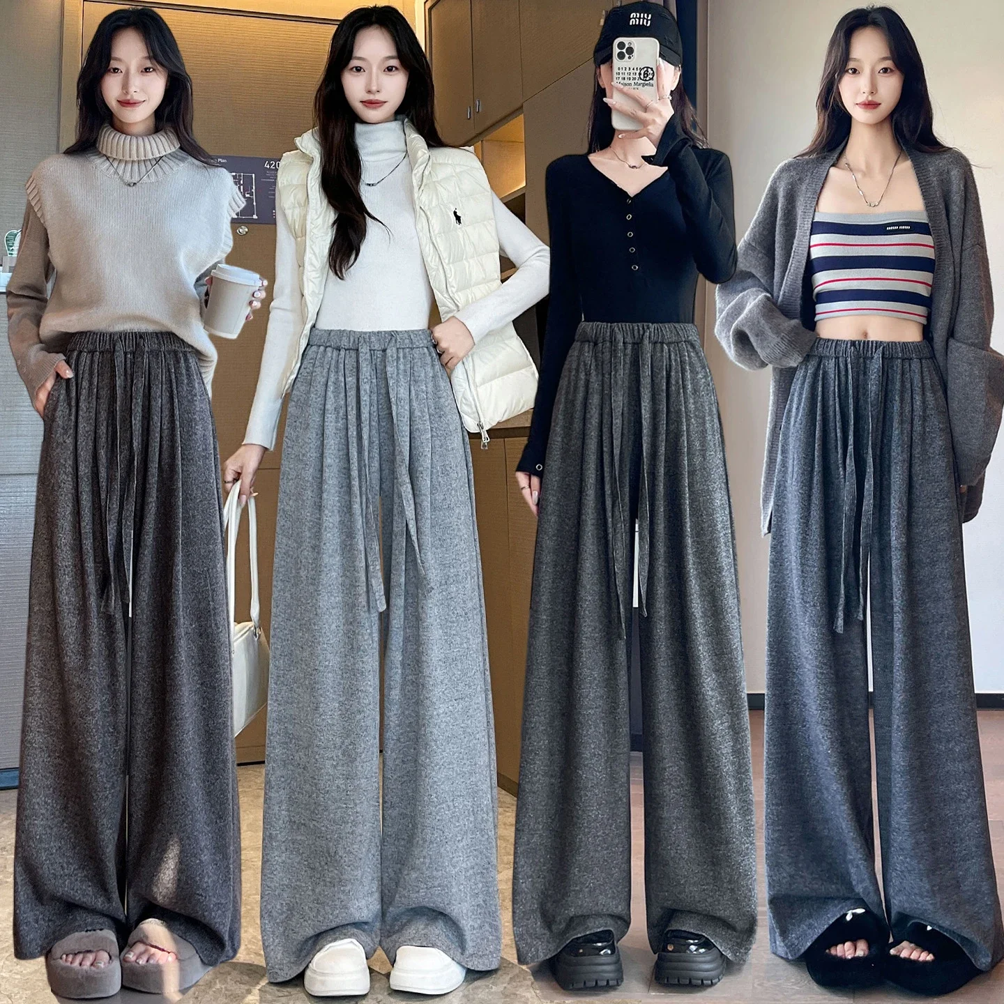 Autumn New Rice Flare Pants