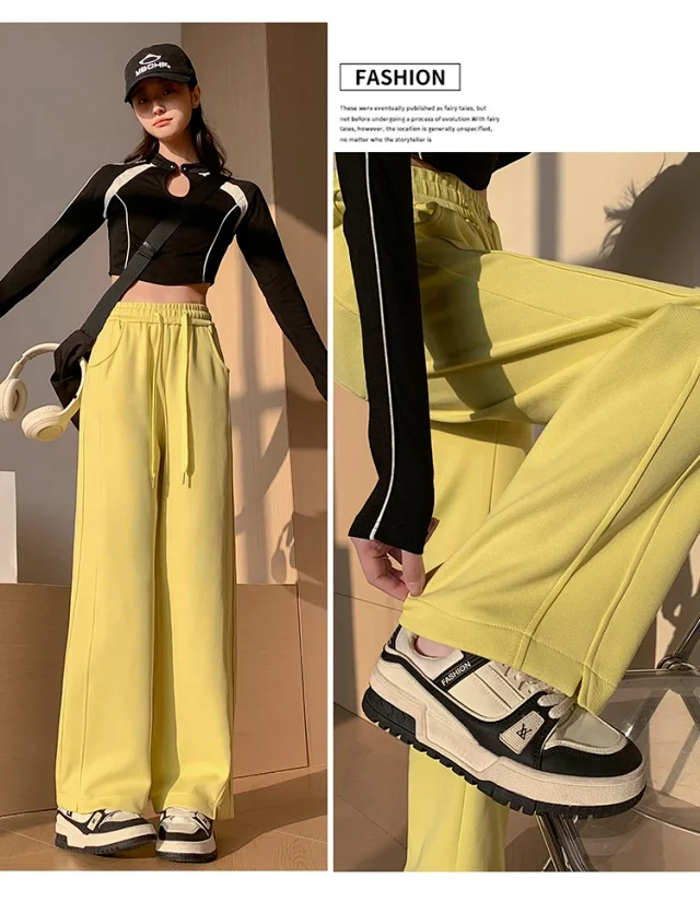 Banana Wide - leg Trousers for Women Detail