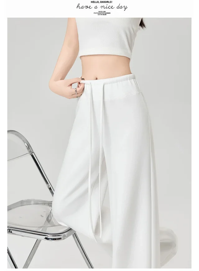 2025 Fall Women's Air Layer Wide - Leg Trousers Detail