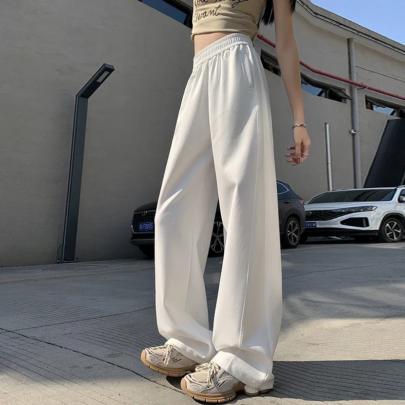 2025 Women's Slim Fit High - Waist Wide - Leg Pants