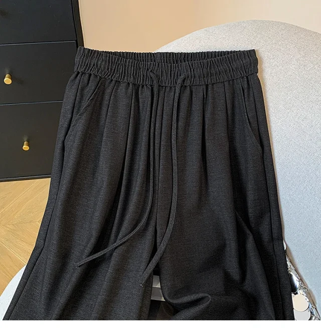 2025 Fall Thickened Tencel Hollow Straight Pants Detail