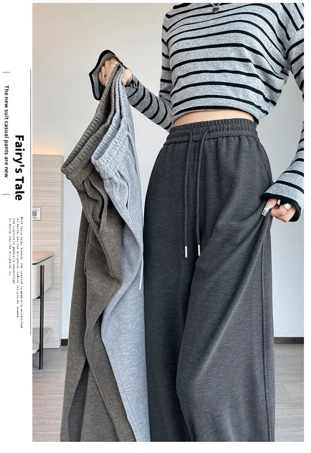 2025 Women's Cashmere Wide-Leg Pants Detail
