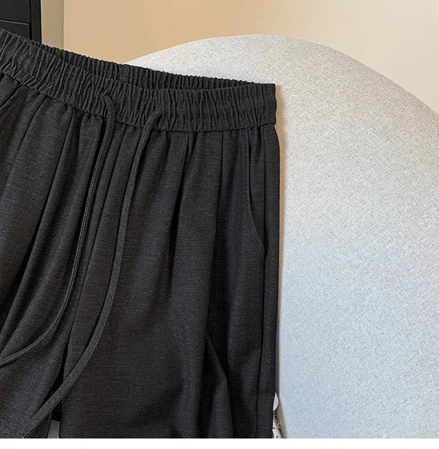 2025 Fall Thickened Tencel Hollow Straight Pants Detail