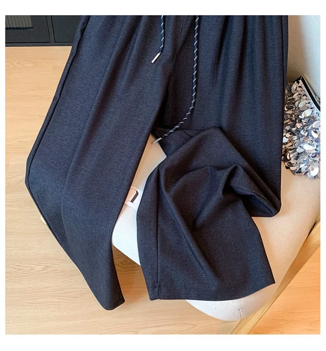 2025 Autumn Thickened Tencel Denim Yamamoto Wide - leg Pants Detail