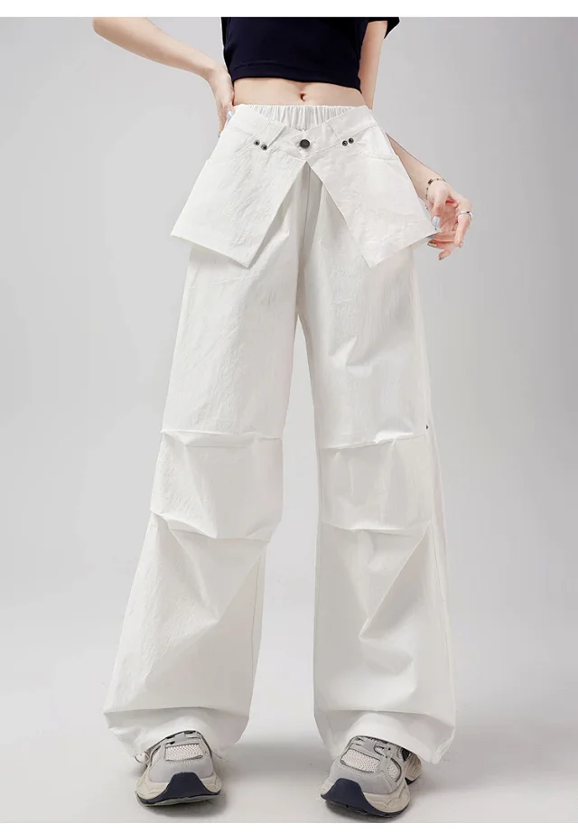 Ice Silk Parachute Pants for Women Detail