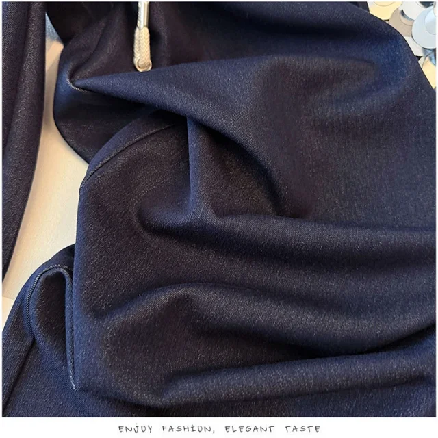 2025 Early Autumn Tencel Soft Denim Wide-Leg Pants for Women Detail