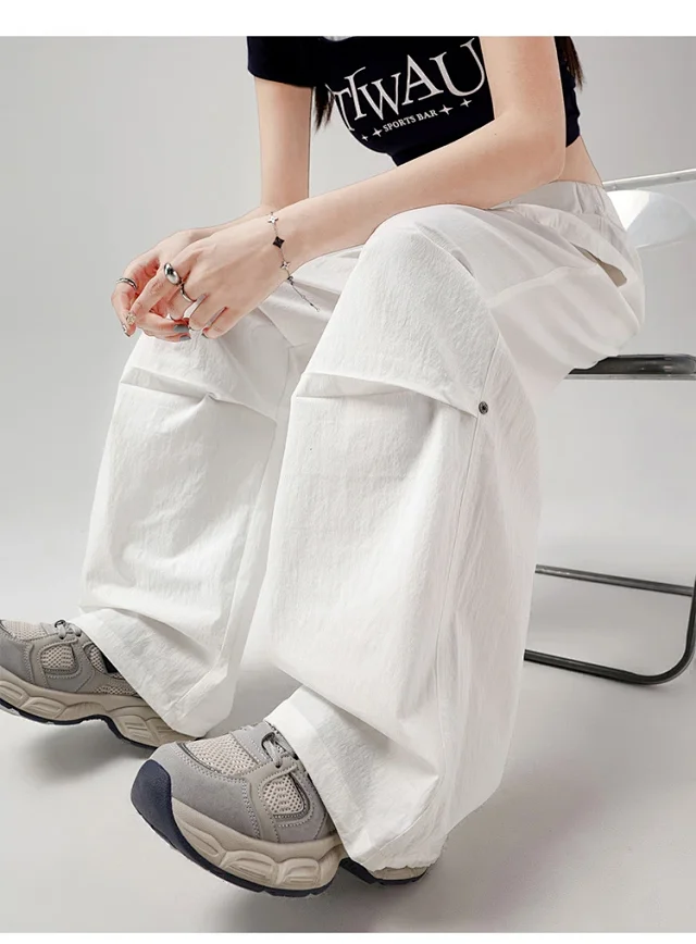 Ice Silk Parachute Pants for Women Detail