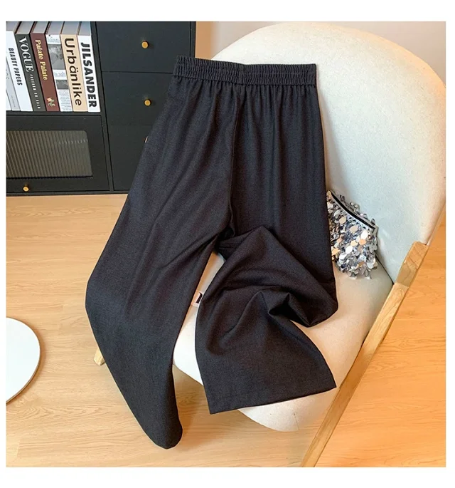 2025 Autumn Thickened Tencel Denim Yamamoto Wide - leg Pants Detail