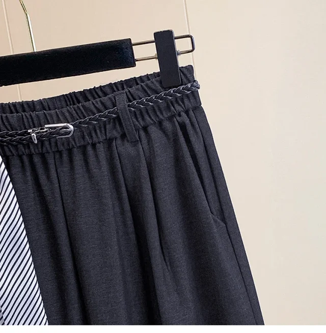 Korean-style Age-defying Wide-leg Casual Pants for Women Detail