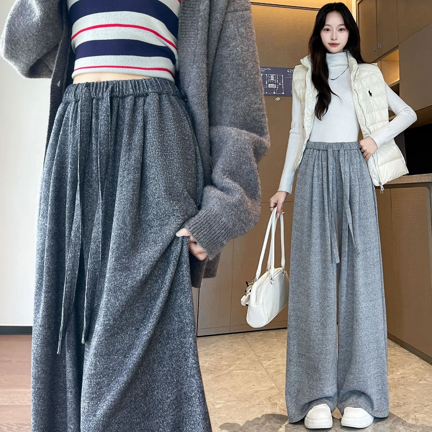 Autumn New Rice Flare Pants