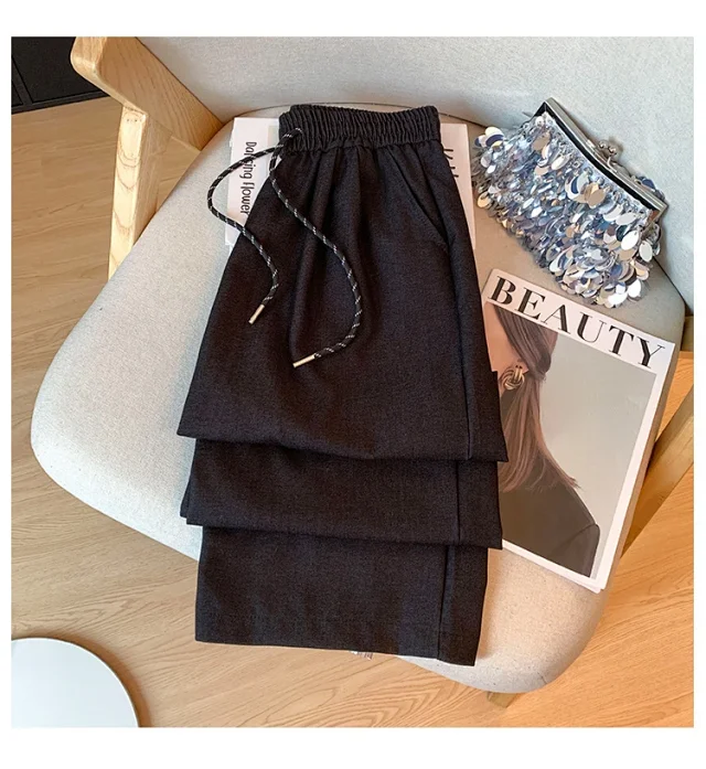 2025 Autumn Thickened Tencel Denim Yamamoto Wide - leg Pants Detail