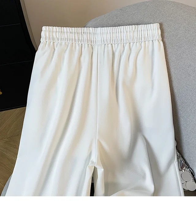 2025 Fall Thickened Tencel Hollow Straight Pants Detail