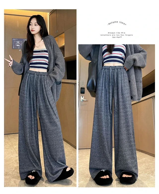 Autumn New Rice Flare Pants Detail