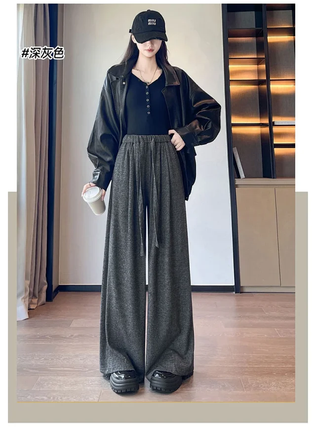 Autumn New Rice Flare Pants Detail
