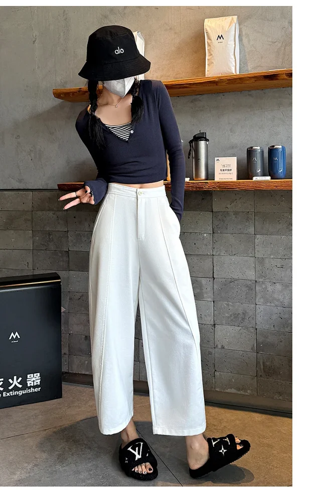 2025 FW Faux Denim Noodle Pants Detail