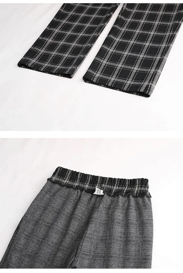 American Checkered Women's Trousers Detail