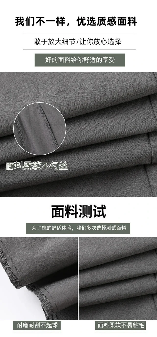 2025 Fall Euro Style Wide - Leg Cargo Pants for Women Detail