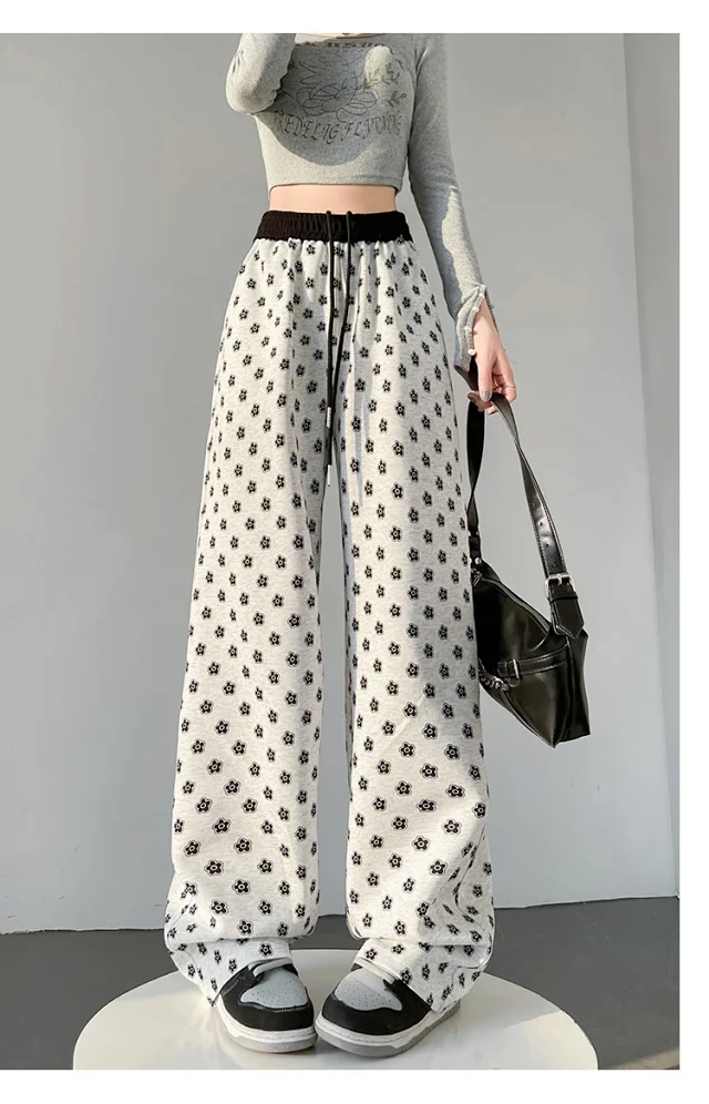 Women's High-waist Drawstring Wide-leg Pants (2025 Fall New) Detail