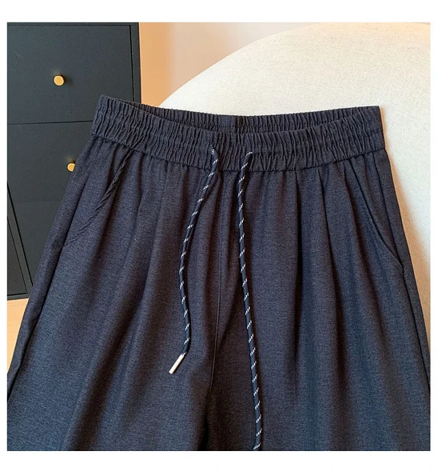 2025 Autumn Thickened Tencel Denim Yamamoto Wide - leg Pants Detail