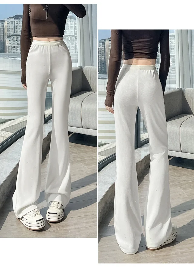 2025 Fall Women's Micro Flared Trousers Detail