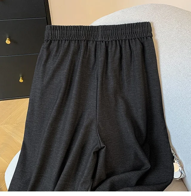 2025 Fall Thickened Tencel Hollow Straight Pants Detail