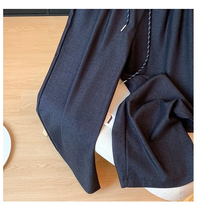 2025 Autumn Thickened Tencel Denim Yamamoto Wide - leg Pants Detail