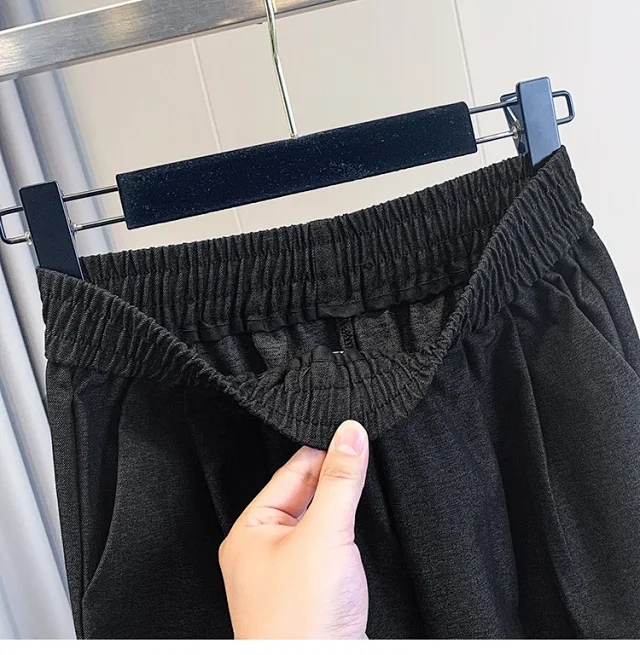 2025 Early Fall Korean Ruffled Wide-Leg Pants Detail