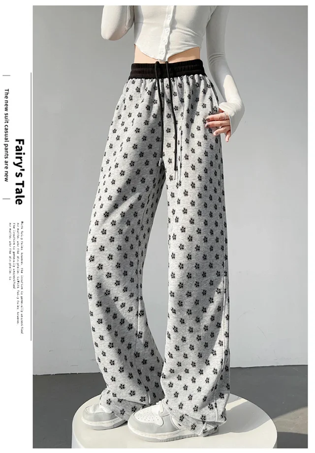 Women's High-waist Drawstring Wide-leg Pants (2025 Fall New) Detail