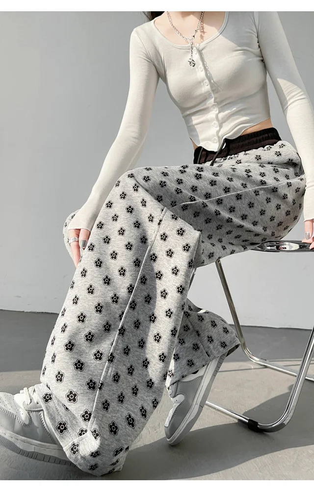 Women's High-waist Drawstring Wide-leg Pants (2025 Fall New) Detail