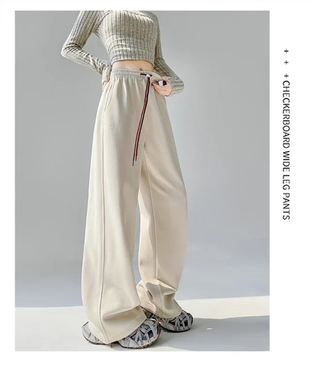 American Wide-Leg Women's Joggers 2025 Detail