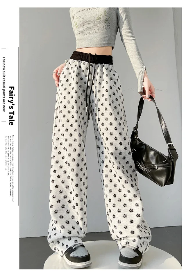 Women's High-waist Drawstring Wide-leg Pants (2025 Fall New) Detail
