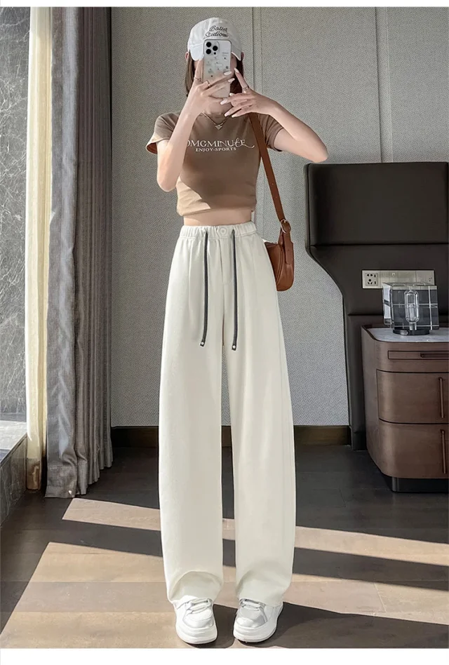 2025 New Drawstring One - Button Saber Pants Detail