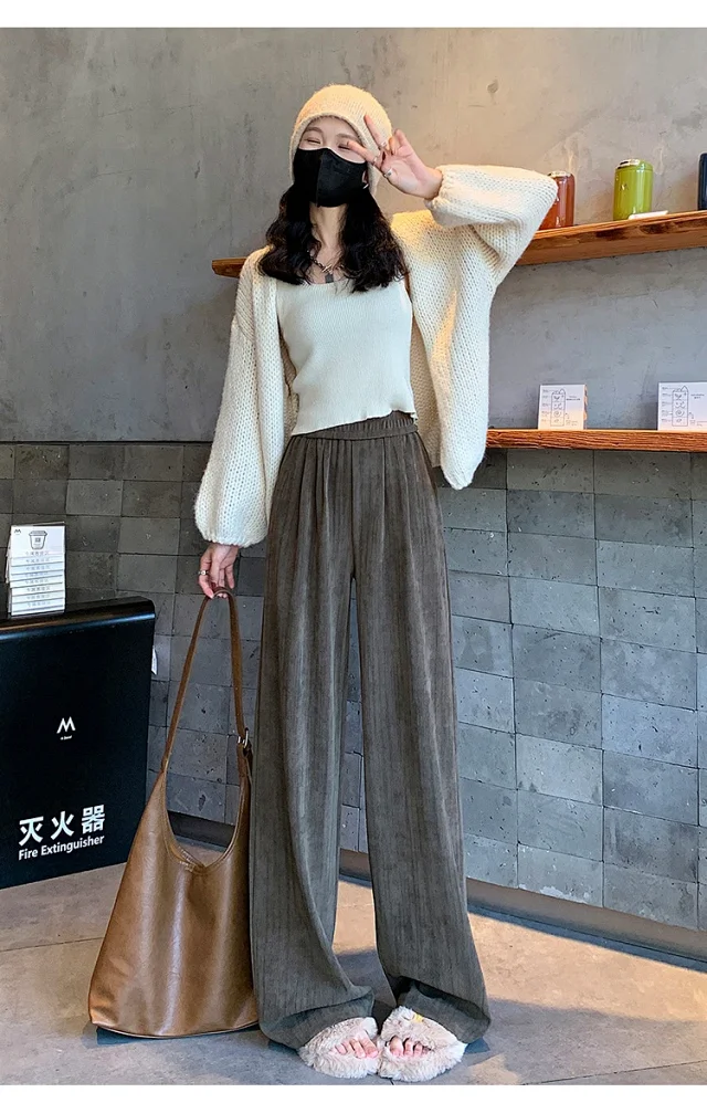 Autumn Winter Women's Loose Pants Detail