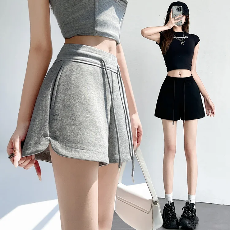 Women's Gray Sport Shorts 2025 Summer