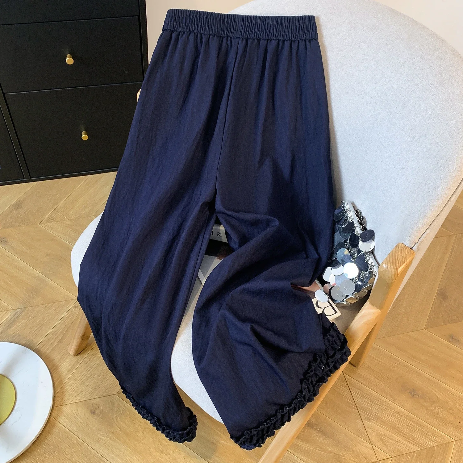 2025 Summer Tencel Denim Wide-Leg Pants