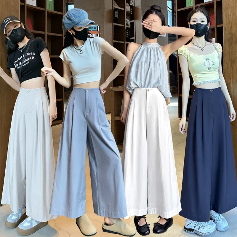 2025 Summer Tencel Wide - leg Pants for Women