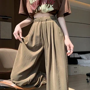 Women's 2025 Summer Drawstring Cargo Pants Detail