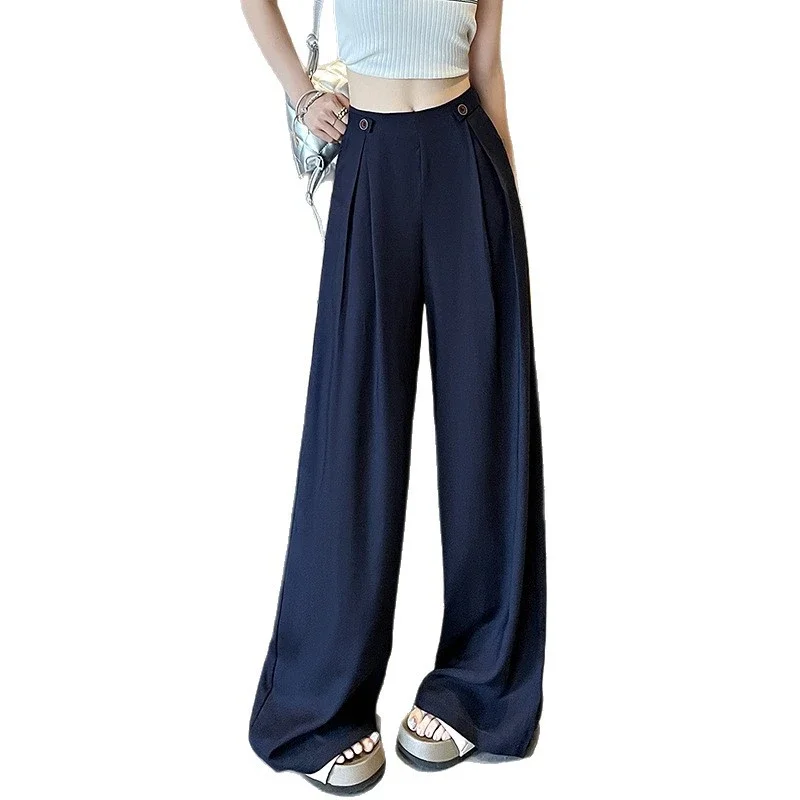 Summer Thin Tencel White Pants