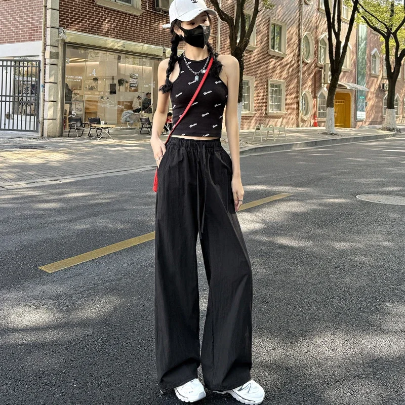 Women's Summer New Puff Straight Pants