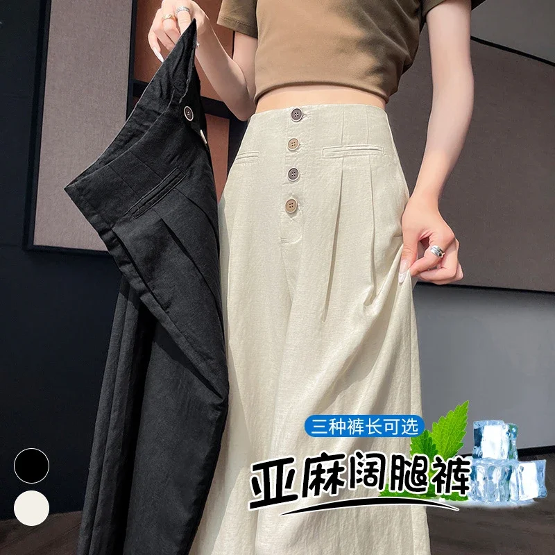 Linen Wide-Leg Pants 2025