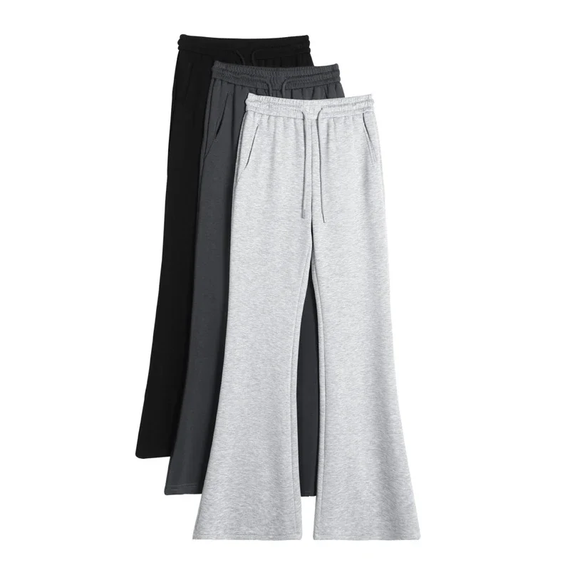 2025 Summer Ice Silk Flared Yoga Pants for Women