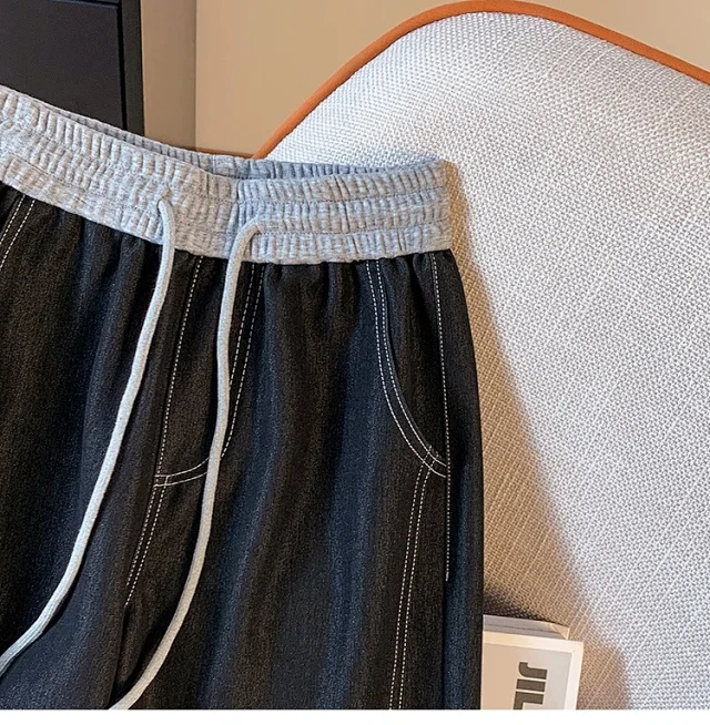 2025 Summer Tencel High-Waist Wide-Leg Pants Detail