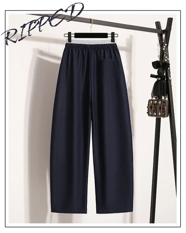 2025 Summer Thin Tencel Jeans for Women Detail