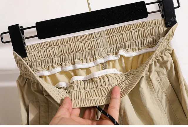 Women's 2025 Summer New High-waist Slimming Cargo Pants Detail