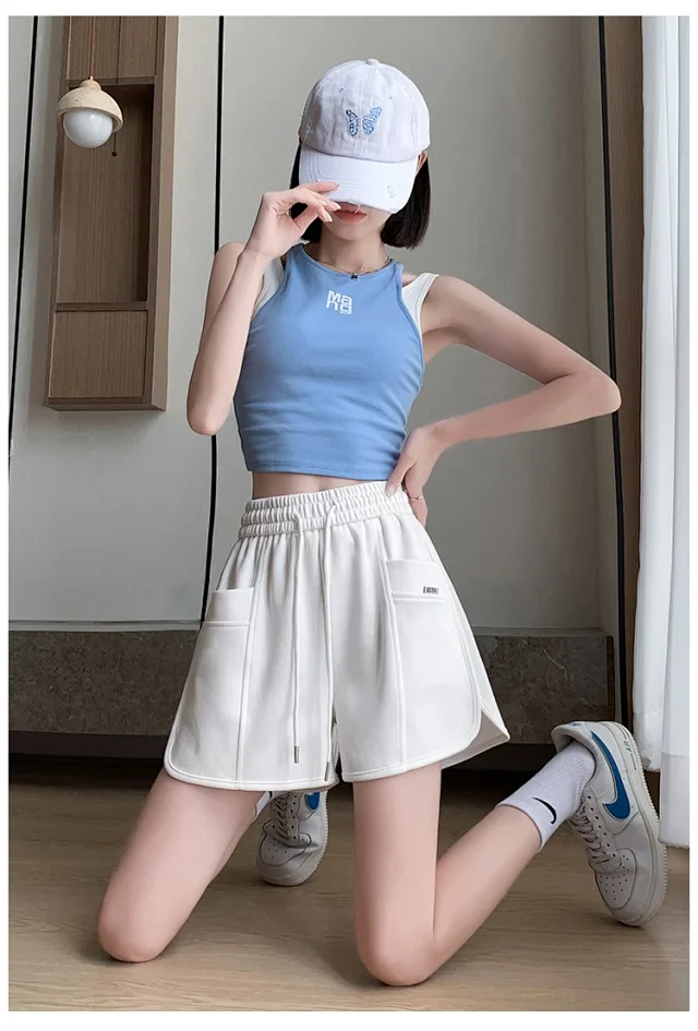 Pink Sport Shorts for Women Detail